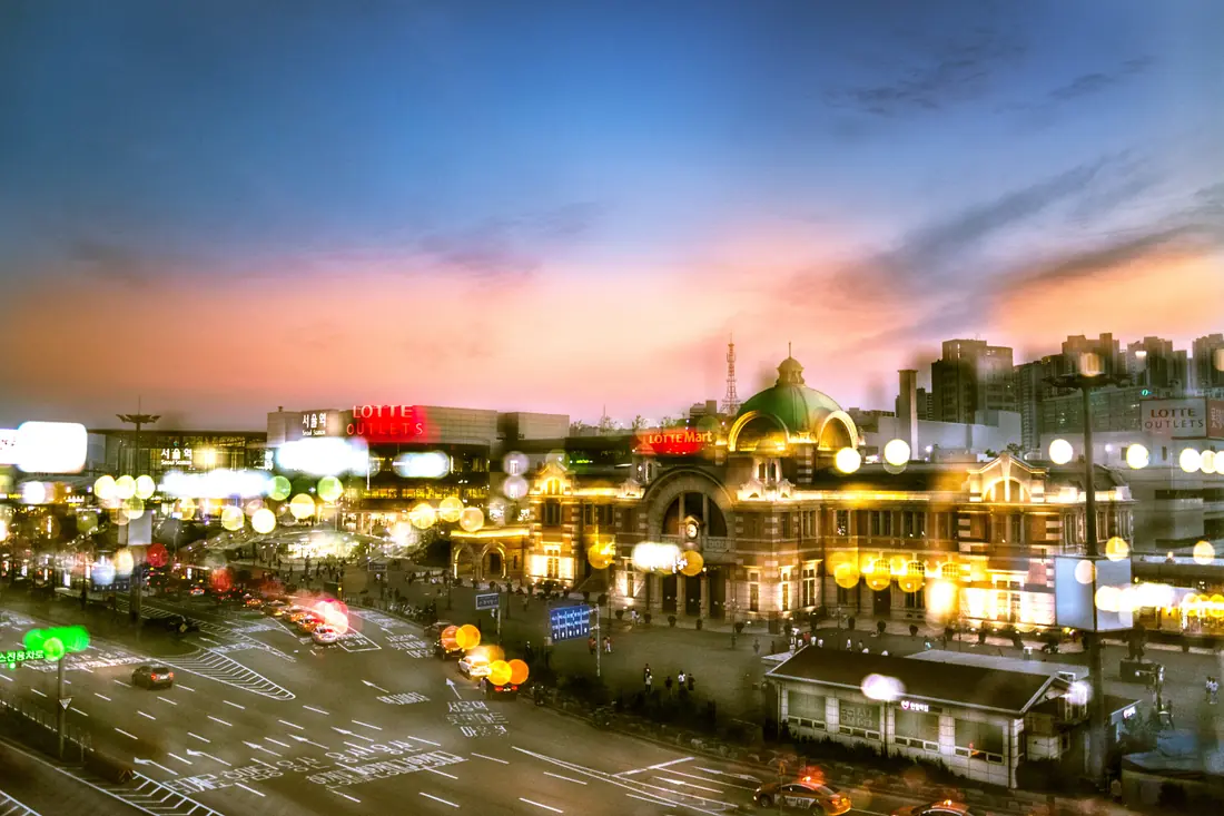 The historic Seoul Station building in central Seoul